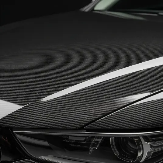 Satin vinyl wrap finish
