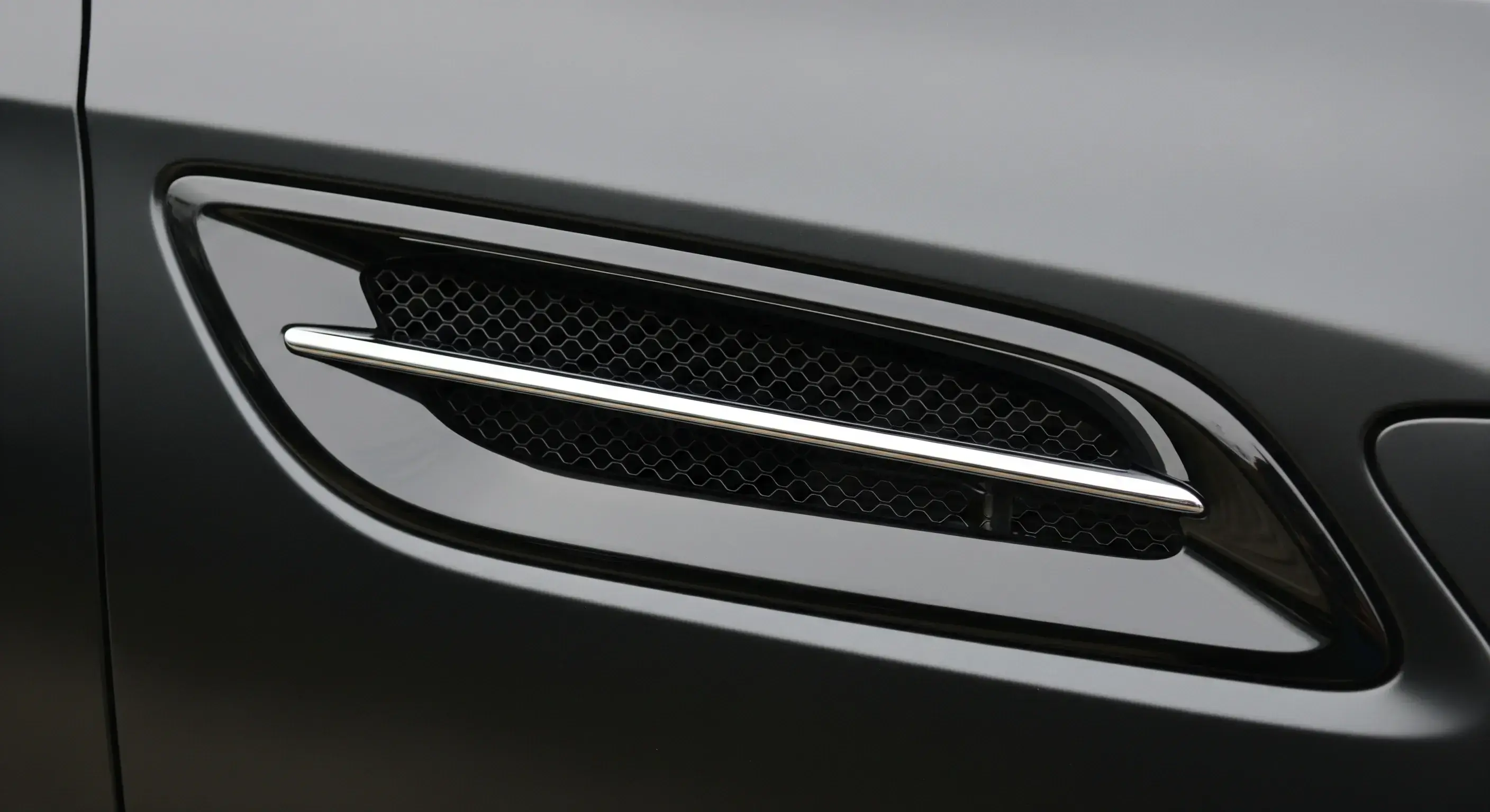 Satin black chrome delete