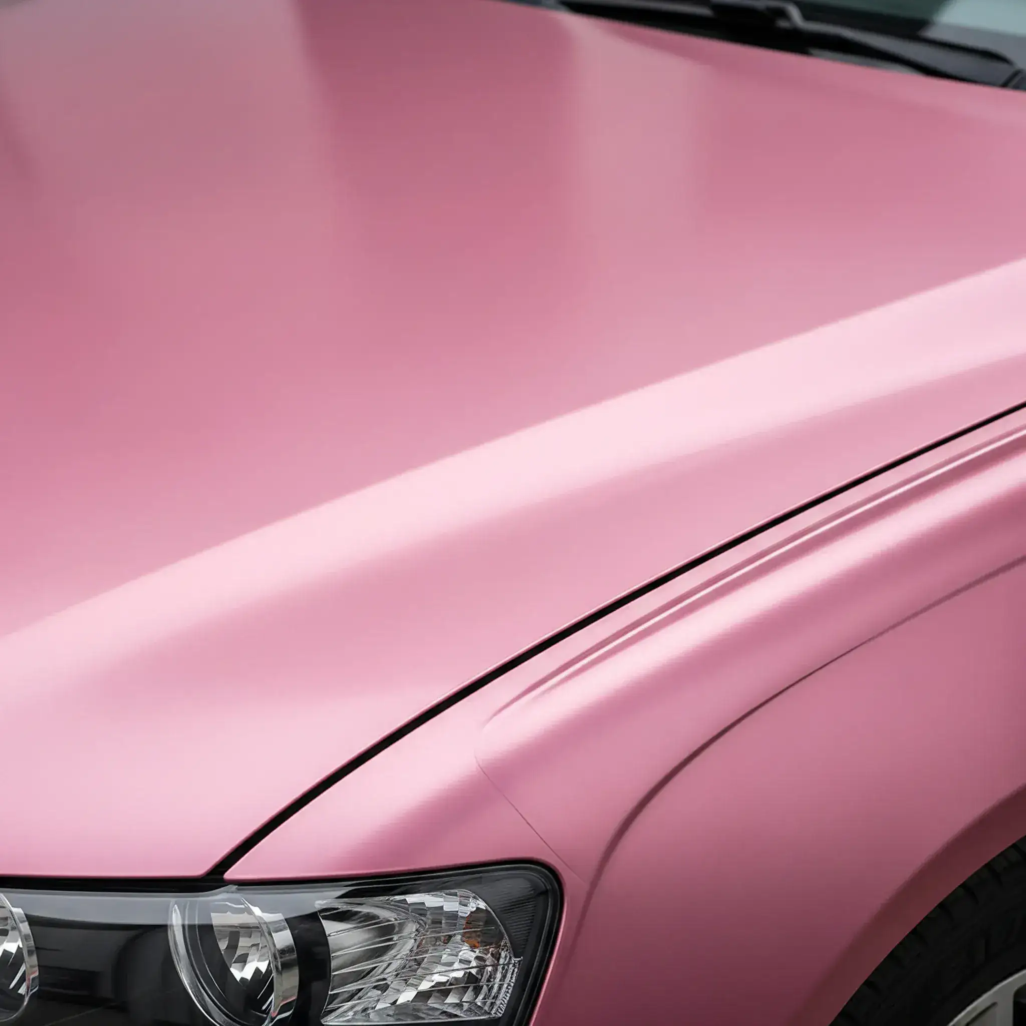 Satin vinyl wrap finish
