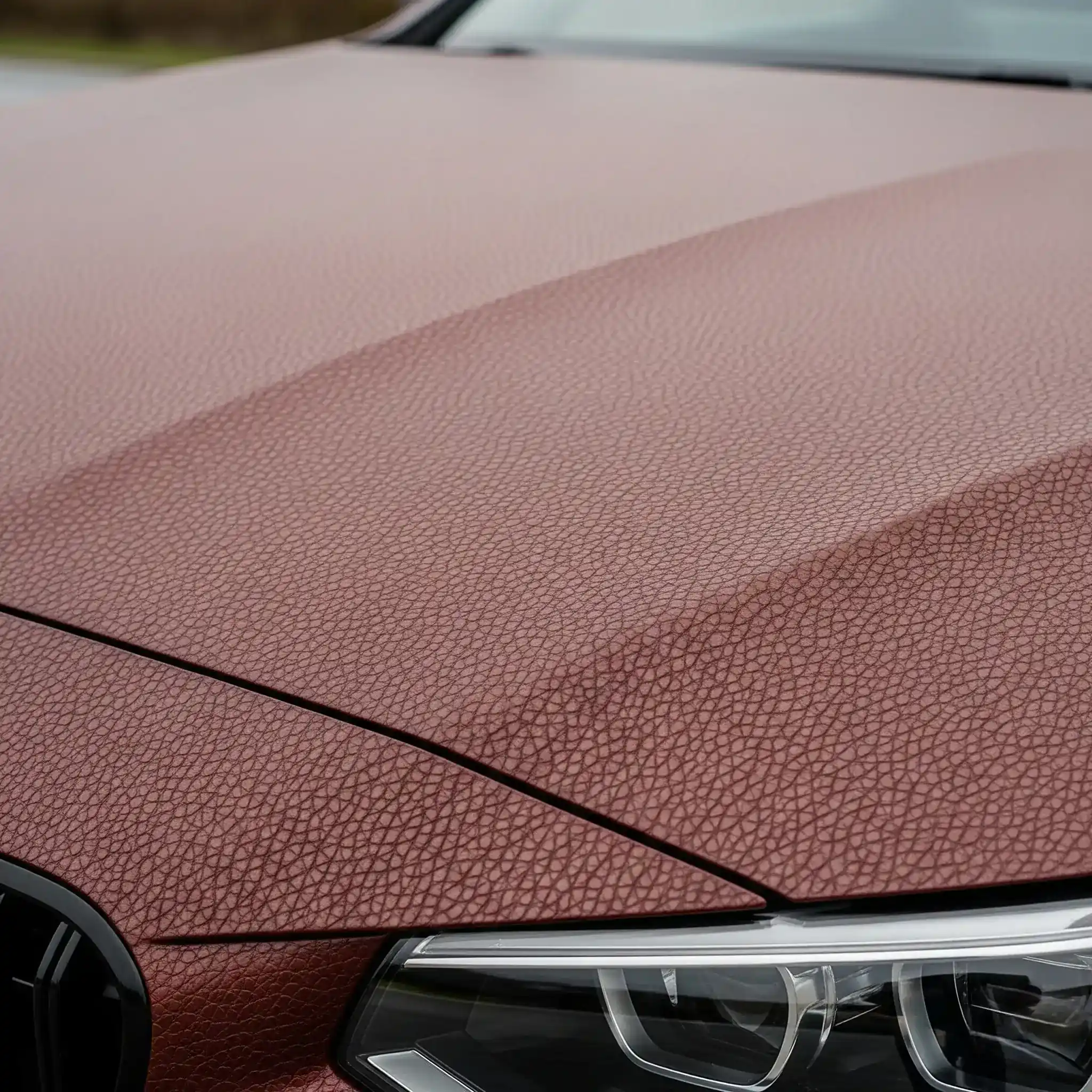 Satin vinyl wrap finish