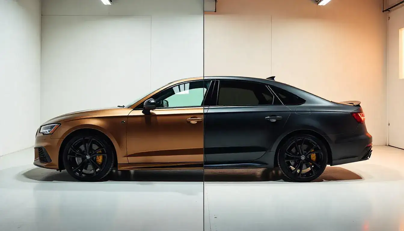 Professional vinyl wrap installation